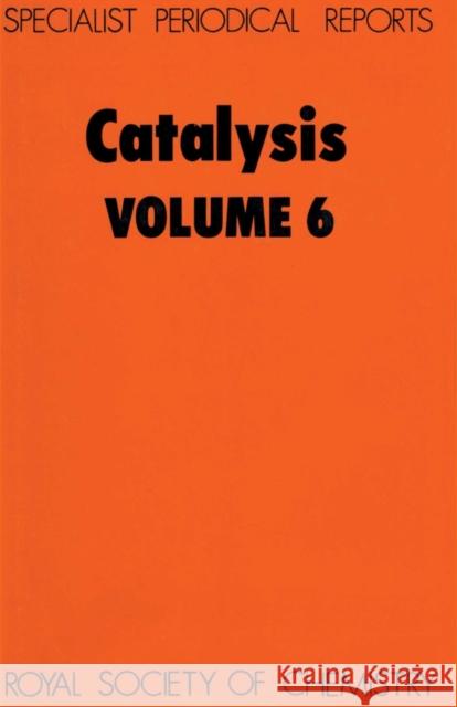 Catalysis: Volume 6  9780851865744 Science and Behavior Books - książka