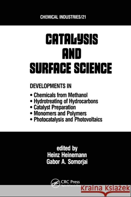 Catalysys and Surface Science Heinz Heinemann Gabor A. Somorjai  9780367451691 CRC Press - książka