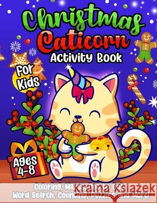 Caticorn Activity Book for Xmas Hall, Harper 9781989968666 Happy Harper - książka