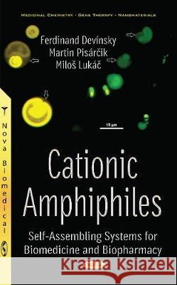 Cationic Amphiphiles: Self-Assembling Systems for Biomedicine & Biopharmacy Ferdinand Devinsky, Martin Pisarcik, Milos Lukac 9781536119794 Nova Science Publishers Inc - książka