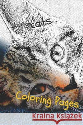 Cats: Beautiful Coloring Pages with Cats, Drawings, for Adults and for Girls Coloring Pages 9781090737779 Independently Published - książka