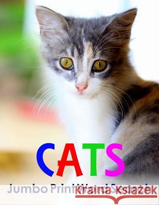 Cats Jumbo Print Word Search Puzzlefast 9781508932260 Createspace - książka