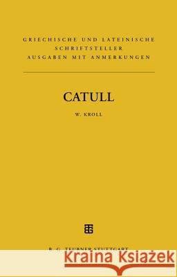 Catull Wilhelm Kroll 9783598740015 de Gruyter - książka