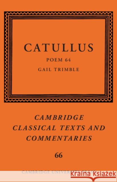 Catullus: Poem 64  9781107018594 Cambridge University Press - książka