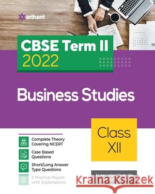 CBSE Term II Business Studies 12th Nidhi Jain 9789325796966 Arihant Publication India Limited - książka