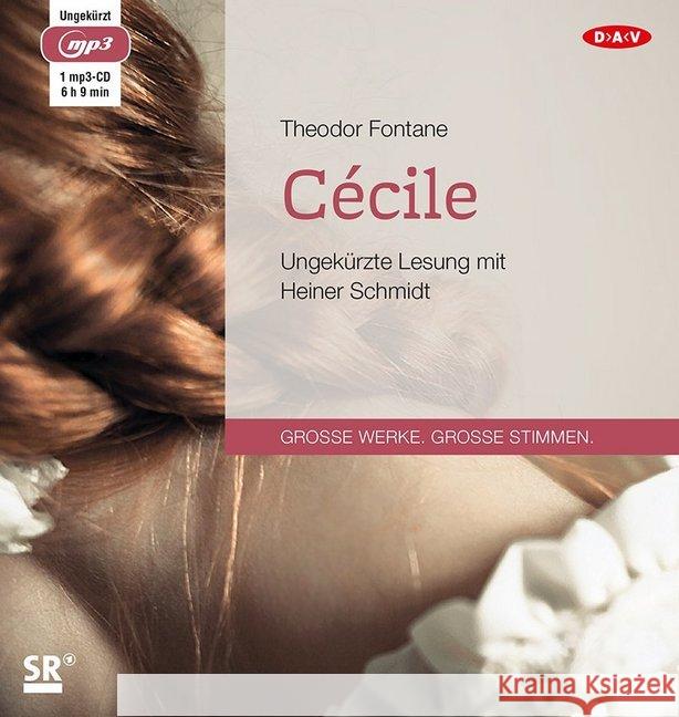 Cécile, 1 MP3-CD : Ungekürzte Lesung Fontane, Theodor 9783862318520 Der Audio Verlag, DAV - książka