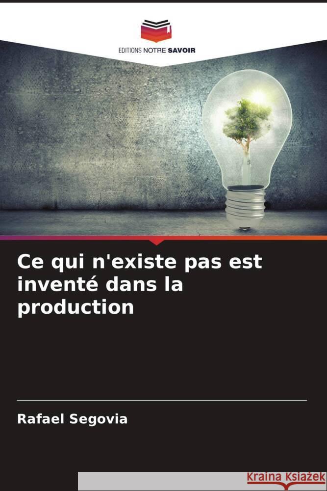 Ce qui n'existe pas est invent? dans la production Rafael Segovia 9786206939160 Editions Notre Savoir - książka