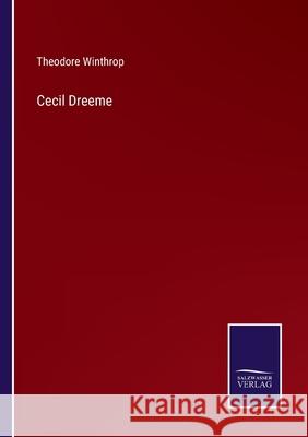 Cecil Dreeme Theodore Winthrop 9783752582062 Salzwasser-Verlag - książka