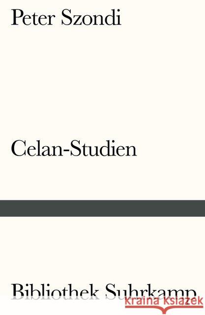 Celan-Studien Szondi, Peter 9783518240724 Suhrkamp - książka