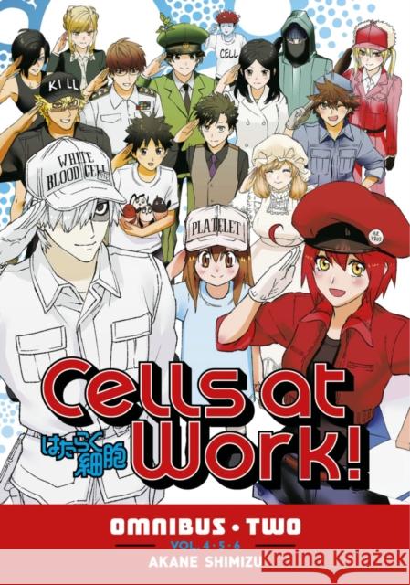 Cells at Work! Omnibus 2 (Vols. 4-6) Akane Shimizu 9781646519224 Kodansha Comics - książka