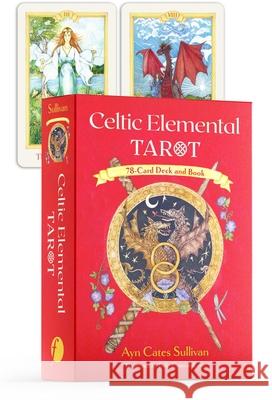 Celtic Elemental Tarot: 78-Card Deck and Book Ayn Cates Sullivan, Belle Crow duCray, Caitlín Matthews 9798888502808 Inner Traditions Bear and Company - książka