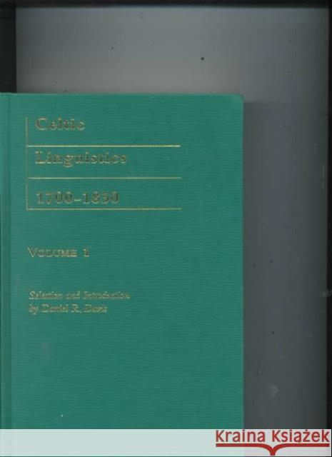 Celtic Linguistics 1700-1850 Daniel Davis 9780415204279 Routledge - książka