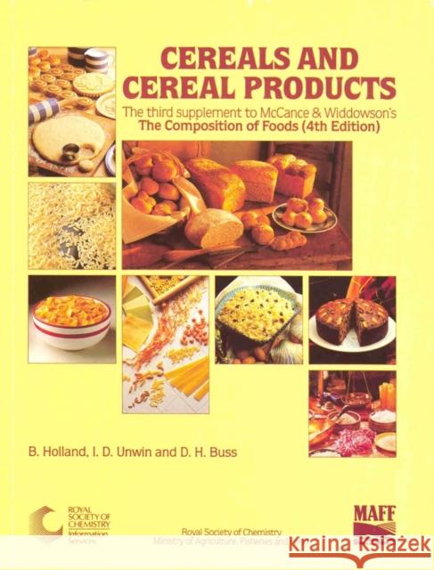 Cereals and Cereal Products: Rsc Buss, David 9780851867434 Royal Society of Chemistry - książka