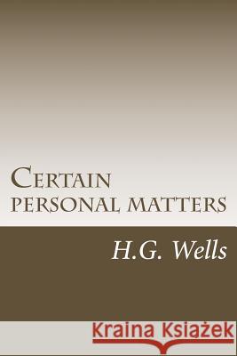 Certain personal matters Ballin, G-Ph 9781542735896 Createspace Independent Publishing Platform - książka