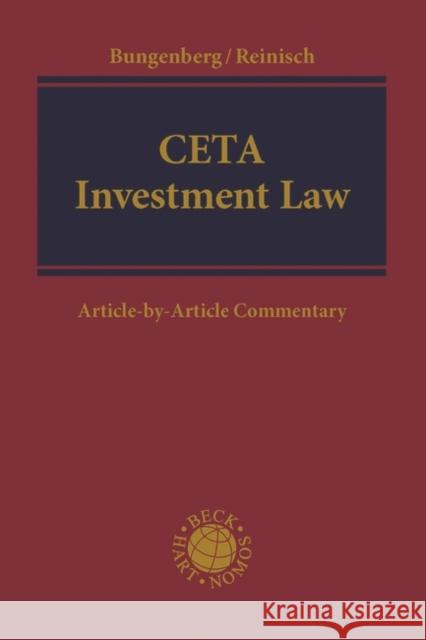 CETA Investment Law: Article-By-Article Commentary Bungenberg, Marc 9781509934676  - książka