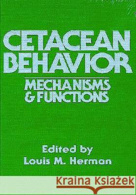 Cetacean Behavior  9780894642722 Krieger Publishing Company - książka