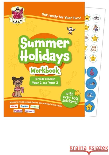 CGP Summer Holidays Activity Workbook - for kids between Year 1 and Year 2 (ages 5-6) CGP Books 9781837742196 Coordination Group Publications Ltd (CGP) - książka