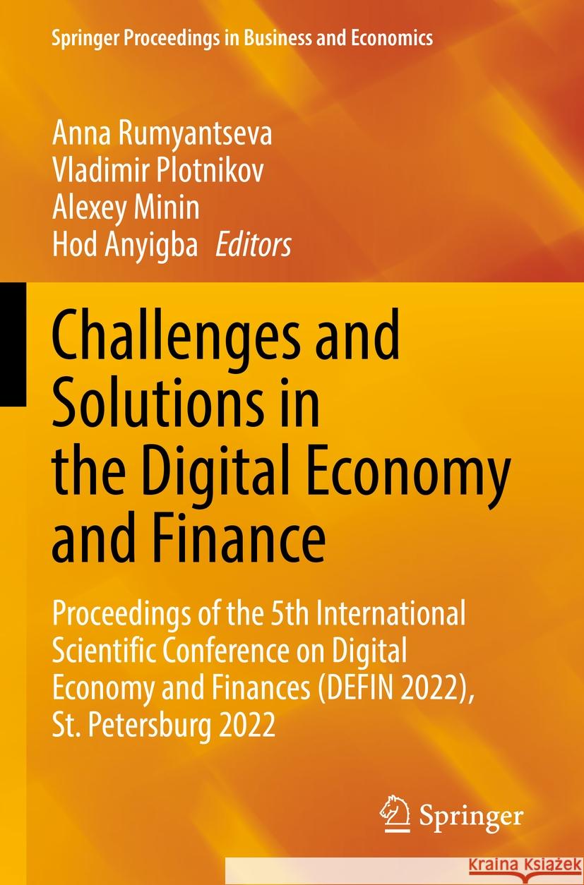 Challenges and Solutions in the Digital Economy and Finance  9783031144127 Springer International Publishing - książka