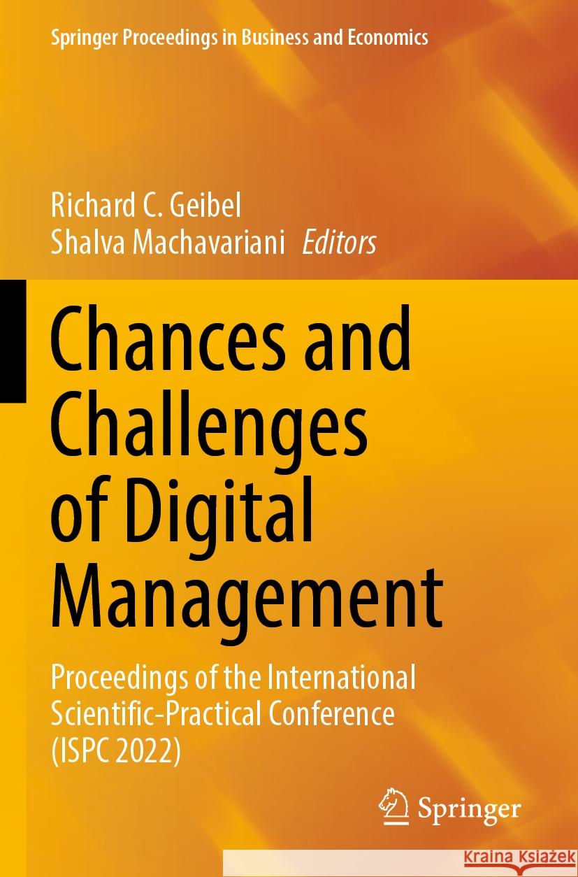 Chances and Challenges of Digital Management  9783031456039 Springer Nature Switzerland - książka