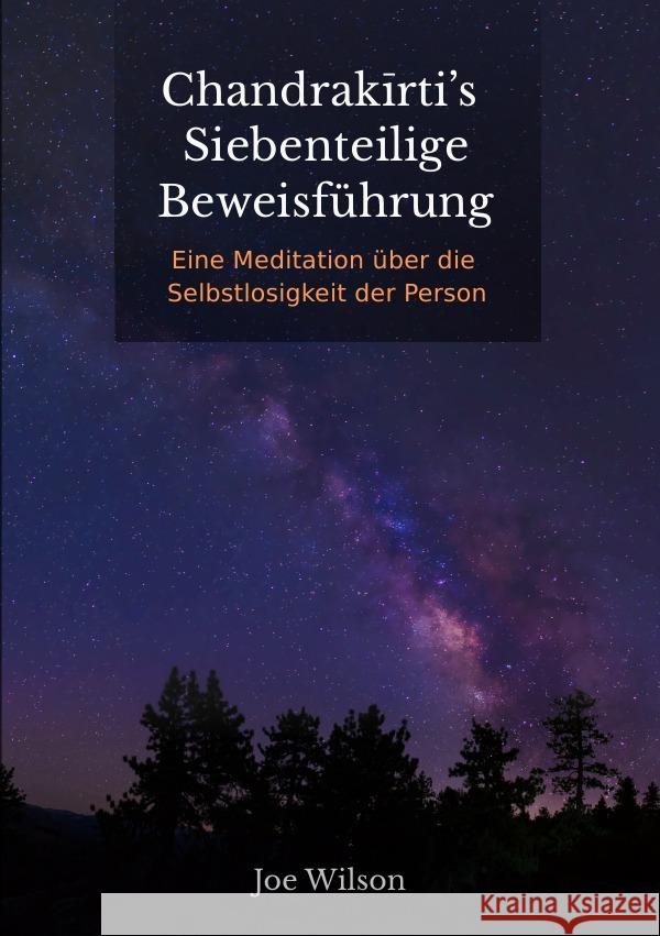 Chandrakirti's Siebenteilige Beweisführung Wilson, Joe Bransford 9783753112916 epubli - książka