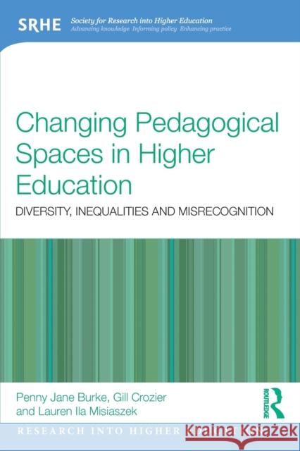 Changing Pedagogical Spaces in Higher Education: Diversity, Inequalities and Misrecognition Penny Jane Burke Gill Crozier Lauren Ila Misiaszek 9781138917224 Routledge - książka