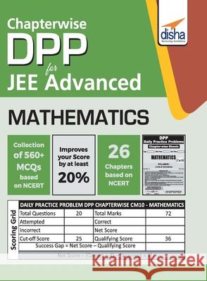 Chapter-wise DPP Sheets for Mathematics JEE Advanced Disha Experts 9789388240024 Disha Publication - książka