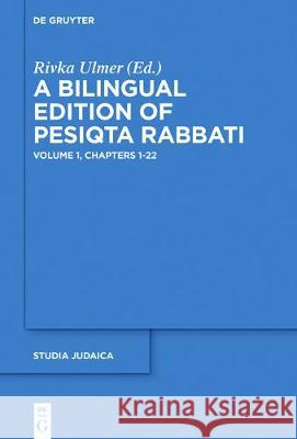 Chapters 1-22 Rivka Ulmer 9783110417951 De Gruyter - książka