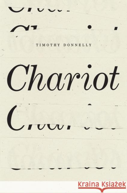 Chariot Timothy Donnelly 9781950268771 Wave Books - książka