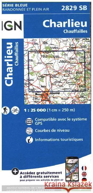 Charlieu / Chauffailles: 2016  9782758535607 Institut Geographique National - książka