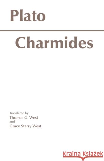 Charmides Plato 9780872200104 HACKETT PUBLISHING CO, INC - książka