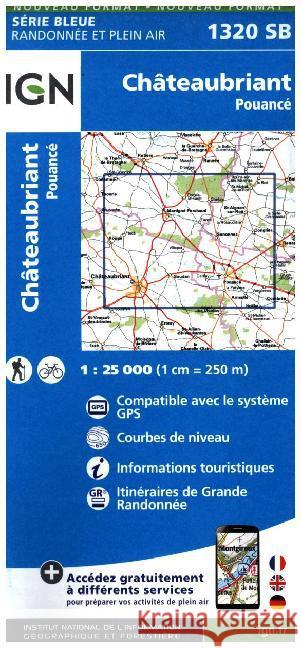 Chateaubriant / Pouance: 2016  9782758535393 Institut Geographique National - książka