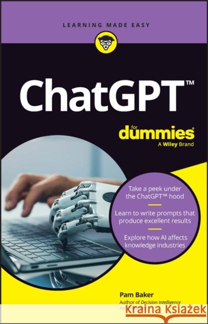 ChatGPT For Dummies Baker, Pam 9781394204632 John Wiley & Sons Inc - książka