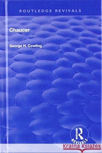Chaucer George H. Cowling 9781138602724 Routledge - książka
