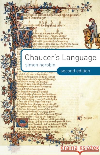 Chaucer's Language Simon Horobin 9780230293793  - książka