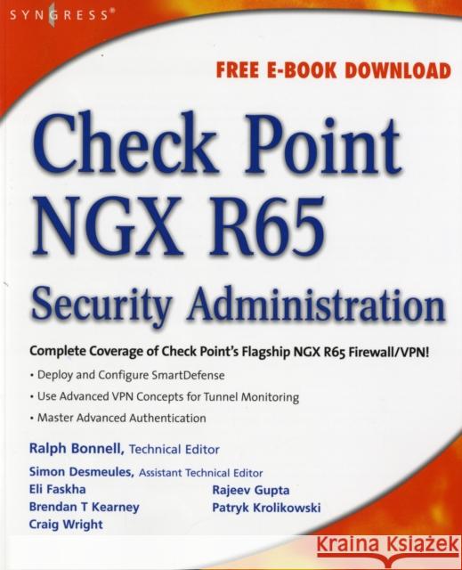 Check Point NGX R65 Security Administration  Bonnell 9781597492454  - książka