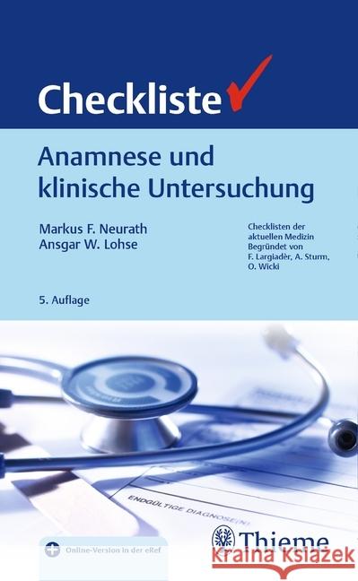 Checkliste Anamnese und klinische Untersuchung  9783132419797 Thieme - książka