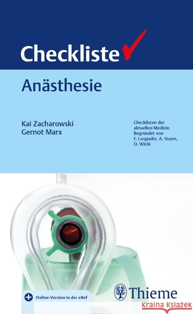 Checkliste Anästhesie  9783132439481 Thieme, Stuttgart - książka