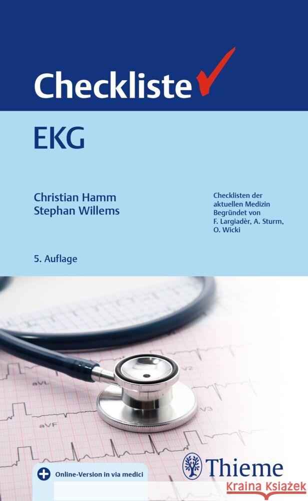 Checkliste EKG Hamm, Christian, Willems, Stephan 9783132453036 Thieme, Stuttgart - książka