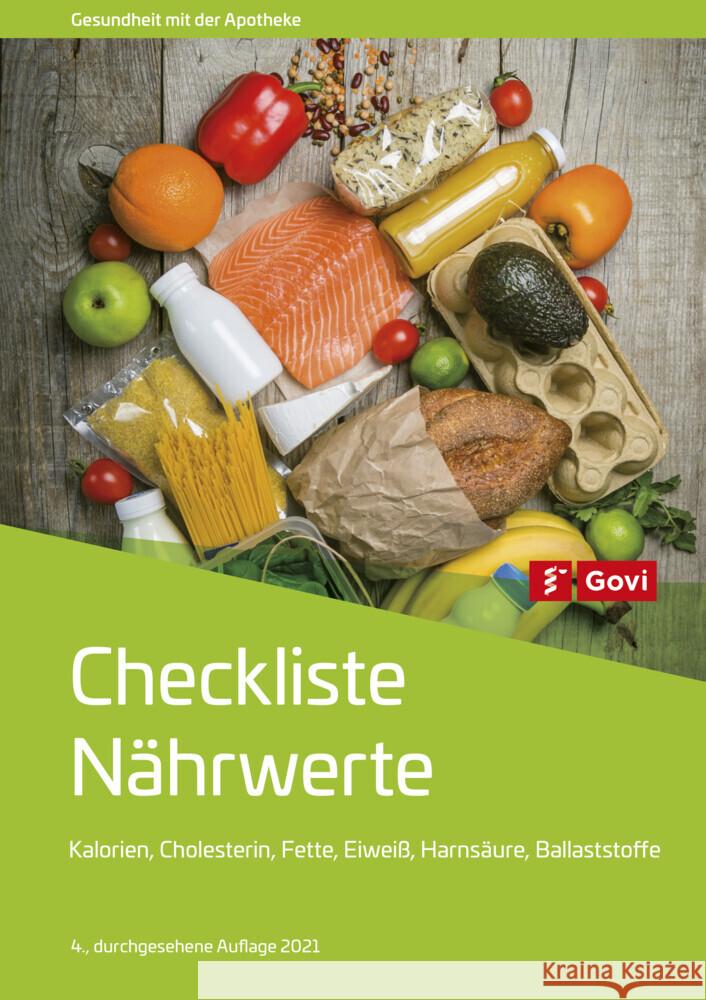 Checkliste Nährwerte  9783774115781 Avoxa - książka