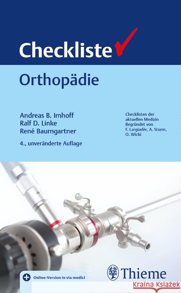 Checkliste Orthopädie  9783132442382 Thieme, Stuttgart - książka