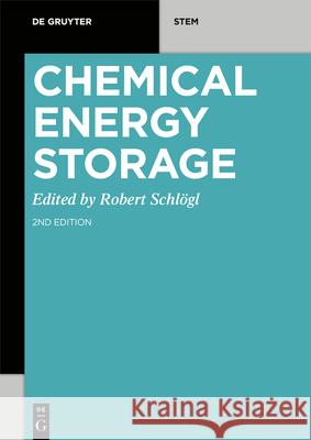 Chemical Energy Storage Schl 9783110608434 de Gruyter - książka