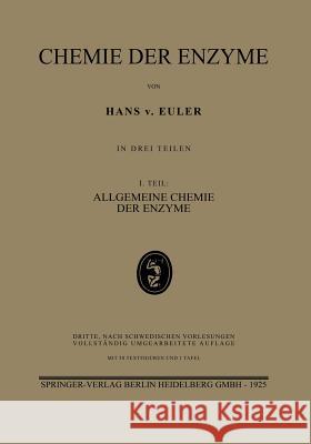 Chemie Der Enzyme Von Euler, Hans 9783662341636 J.F. Bergmann-Verlag - książka