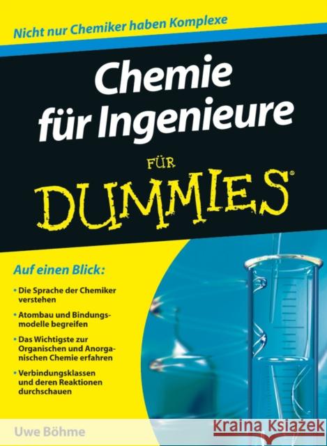 Chemie fur Ingenieure fur Dummies Uwe Bohme   9783527706822 Wiley-VCH Verlag GmbH - książka