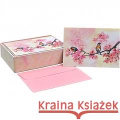 Cherry Blossoms in Spring Note Cards [With Envelope] Lauren Wan 9781441343123 Peter Pauper Press - książka