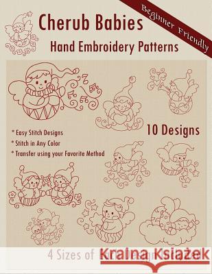 Cherub Babies Hand Embroidery Patterns Bonnie 9781495498541 Createspace - książka