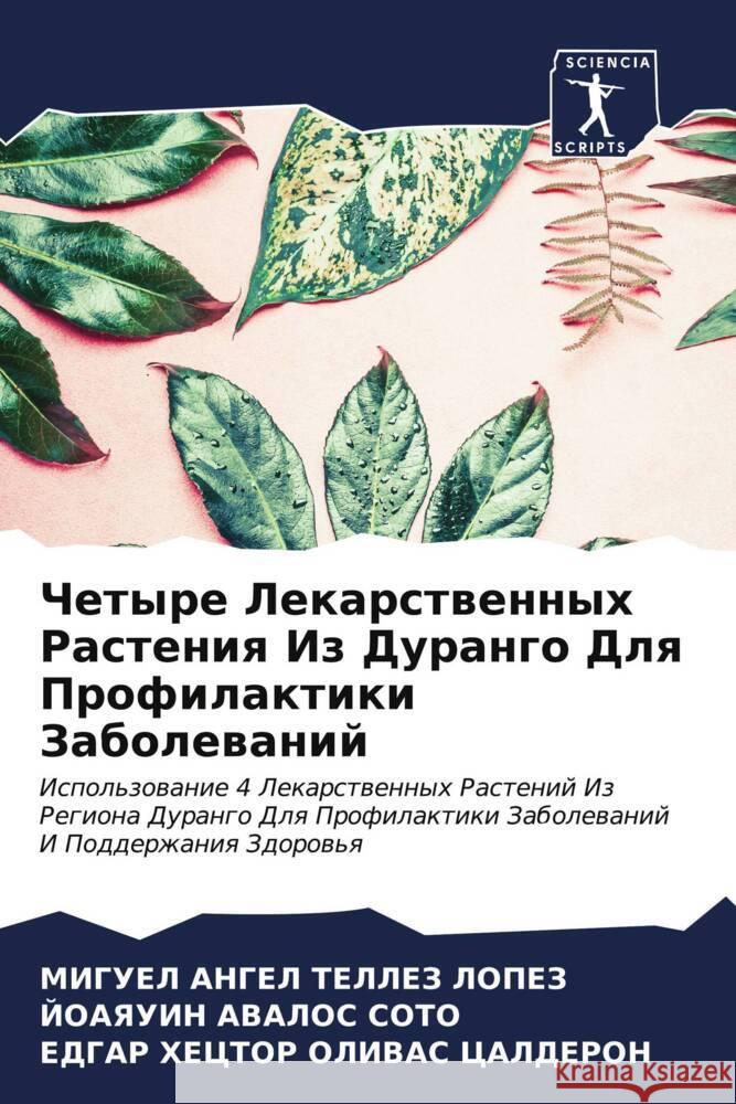 Chetyre Lekarstwennyh Rasteniq Iz Durango Dlq Profilaktiki Zabolewanij Tellez Lopez, Miguel Angel, AVALOS SOTO, JOAYaUIN, OLIVAS CALDERON, EDGAR HECTOR 9786207035052 Sciencia Scripts - książka