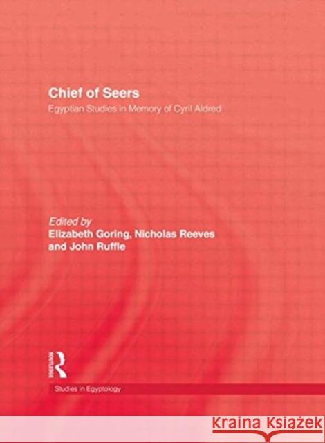 Chief of Seers Goring 9781138861220 Taylor & Francis Group - książka