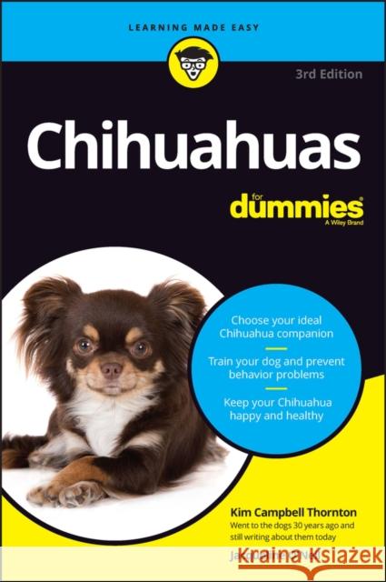 Chihuahuas For Dummies Jacqueline O'Neil 9781394156801 John Wiley & Sons Inc - książka