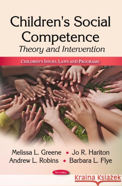 Children's Social Competence: Theory & Intervention Melissa L Greene 9781616688615 Nova Science Publishers Inc - książka