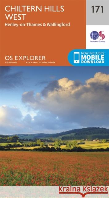 Chiltern Hills West, Henley-on-Thames and Wallingford Ordnance Survey 9780319243640 Ordnance Survey - książka